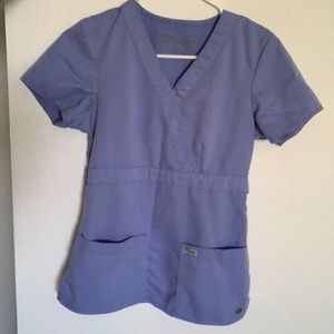 🎉 3 for $10 🎉 Grey’s Anatomy Scrub Top Ceil Blue